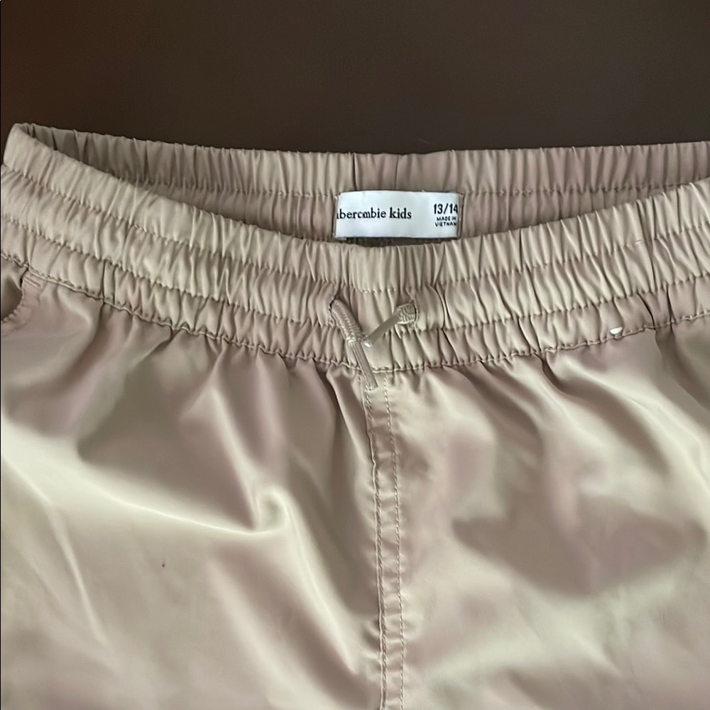 Abercrombie Kids Beige Elastic Waist Shorts